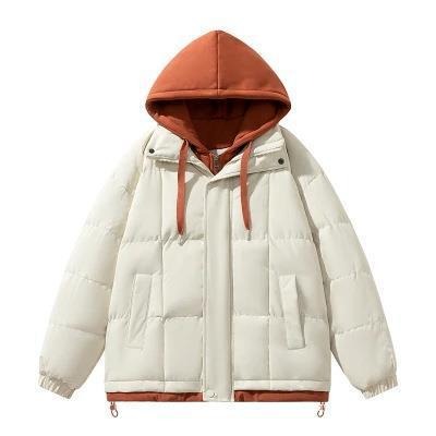 Fake two piece cotton jacket for both men and women, winter trend loose and thick casual cotton jacket for couples, cotton jacke - 2bazar4