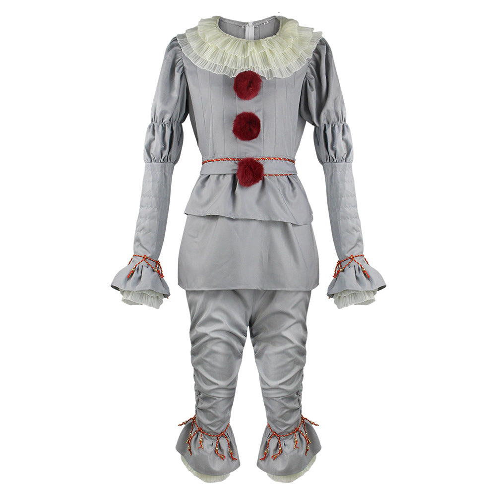 Halloween Clown Costume Luxury Pennywise Adult Size Cosplay Party Props Popular Movie Costumes Dress Up Accessories