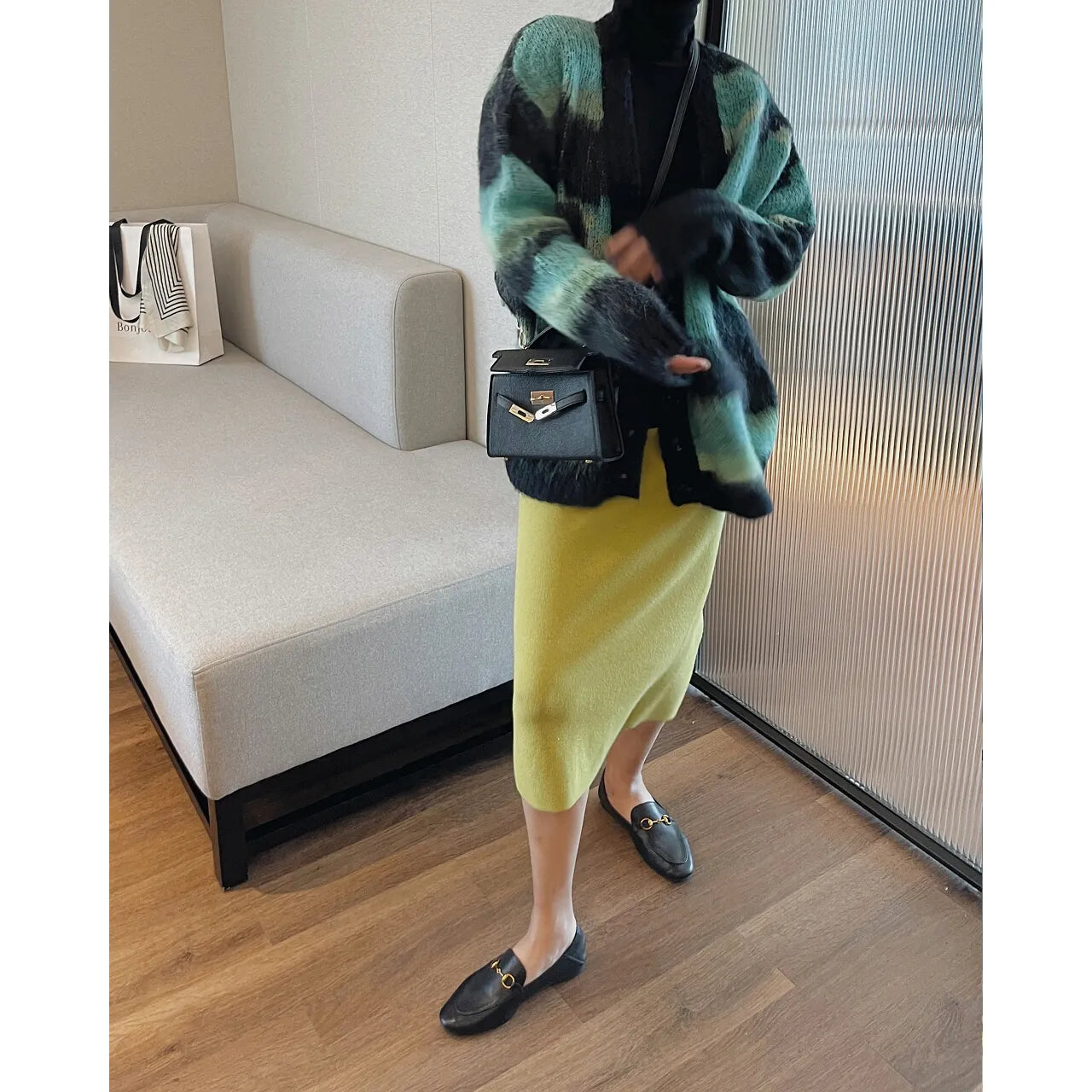 Woman Y2k Clothes Plaid Knit Sweaters Cardigans Oem Pulls Top Korean FWoman Y2k Clothes Plaid Knit Sweaters Cardigans Oem Pulls Top Korean Fashion Vintage Winter Goth Long Sleeve SweatshirtsMaterial Compositionpoly