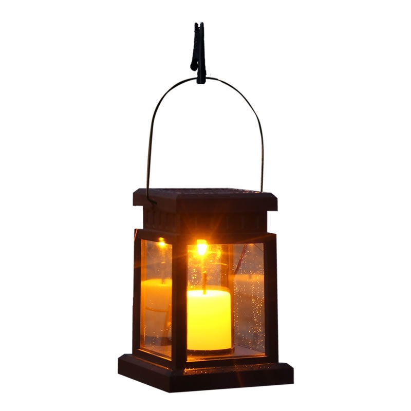 Solar Retro Palace Lamp Atmosphere Landscape Garden Outdoor Waterproof Wall Hanging Courtyard Star Candle Wind Lamp eprolo