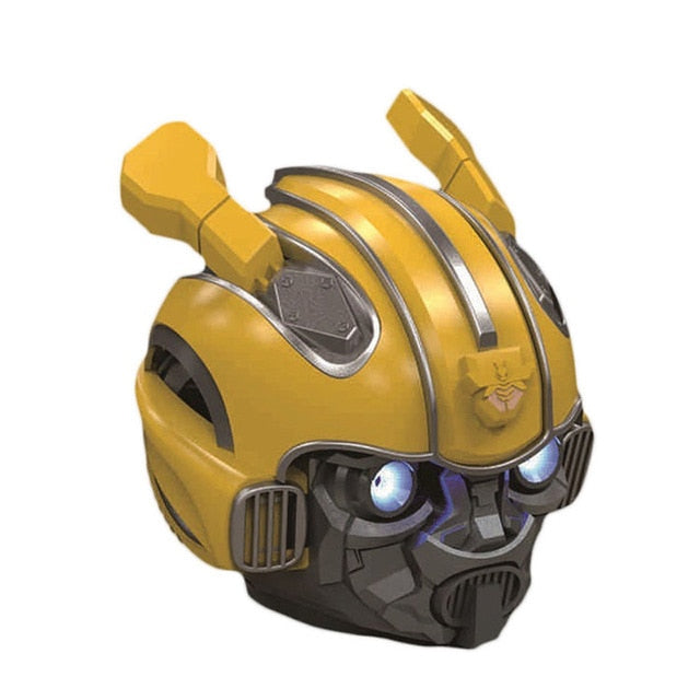 Transformers Bumblebee Helmet Wireless Bluetooth 5.0 Speaker With Fm Radio Support Usb Mp3 TF for Kids - 2bazar4