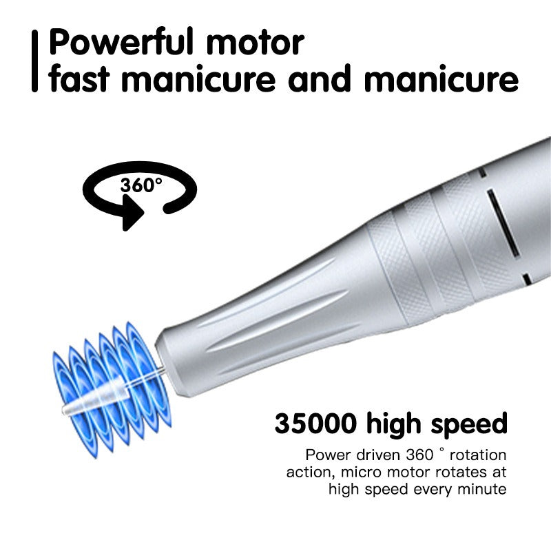 Portable Electric Nail Drill Manicure Machine Nail Pedicure Tools PM Electric Nail Drill - 2bazar4