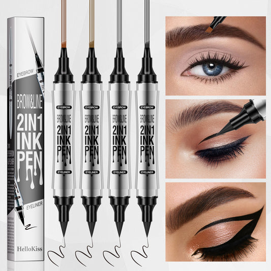 Hellokiss Eyeliner and eyebrow pencil 2 in 1 - 2bazar4