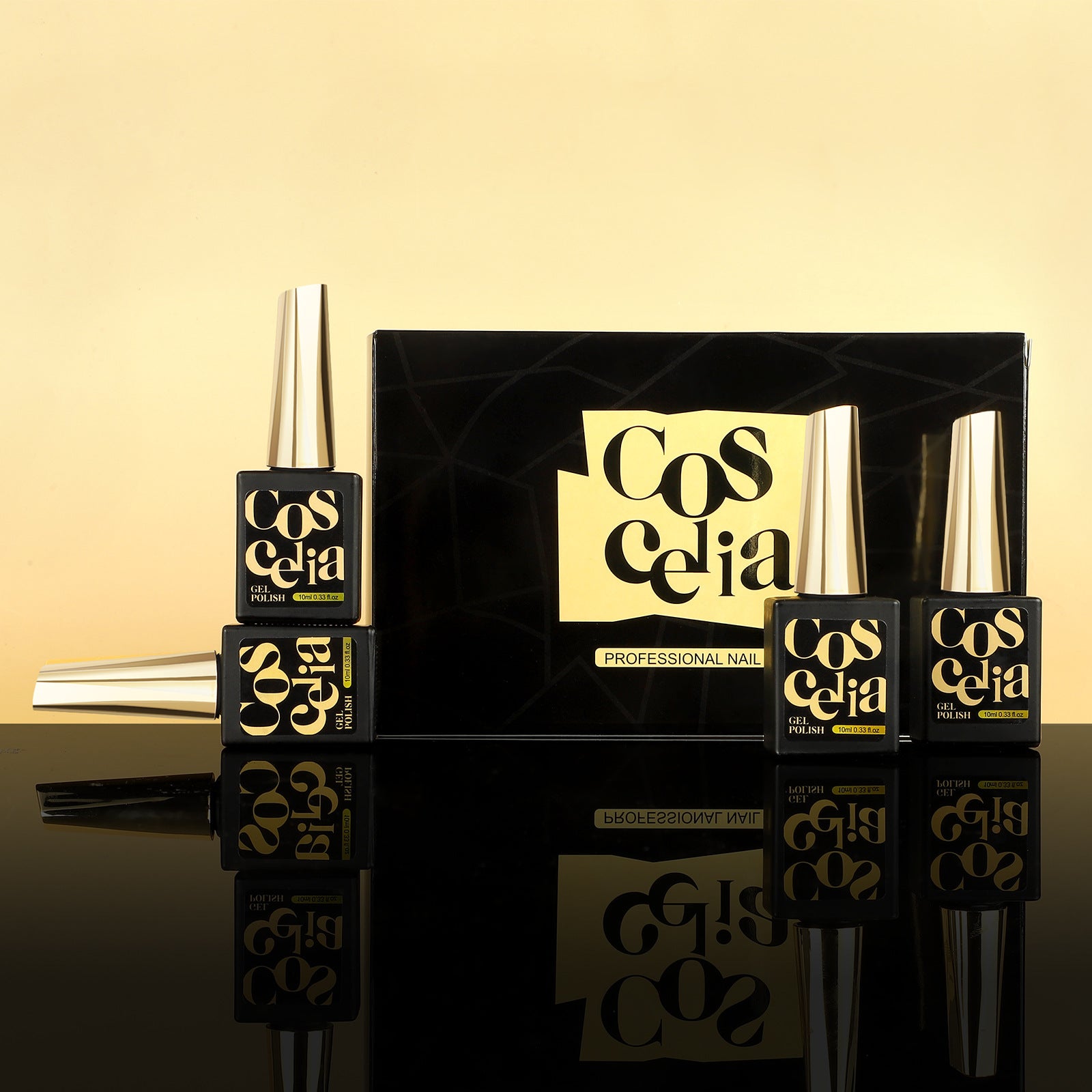 Phototherapy Nail Polish Glue New Fashion Color New Year's Cherries Red Gold Glitter Nail Combination - 2bazar4