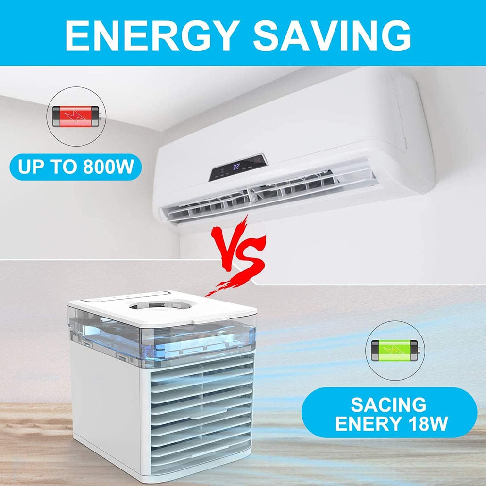 Mini Air Conditioner Air Cooler Fan 7 Colors Light USB Portable Air Conditioner Sterilization isinfection Air Cooling Fan - 2bazar4