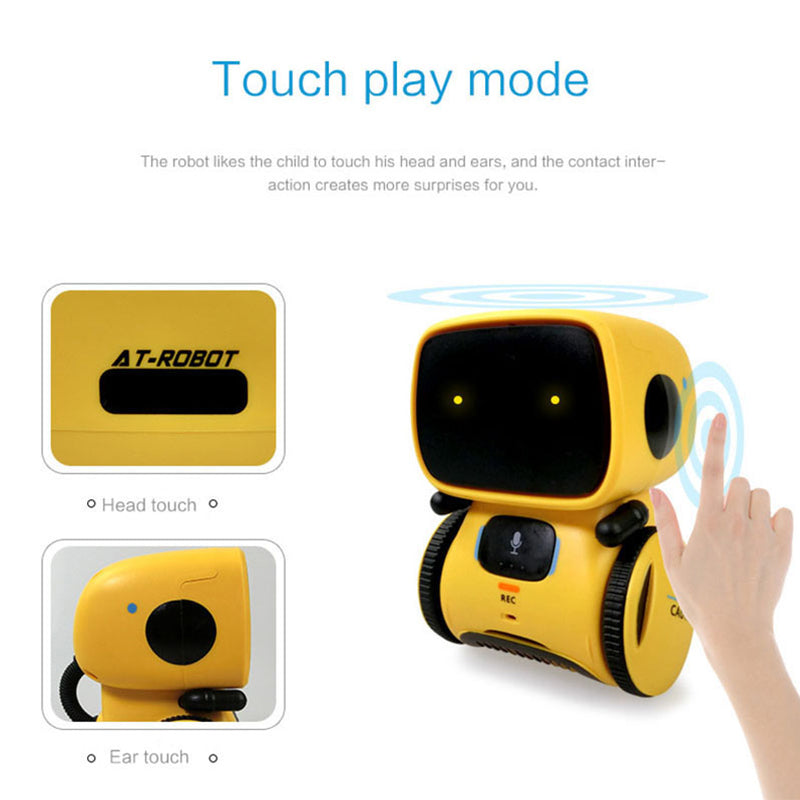 Interactive Toy Robot: Cute, English-speaking, dances, walks, and records dialogue. - 2bazar4