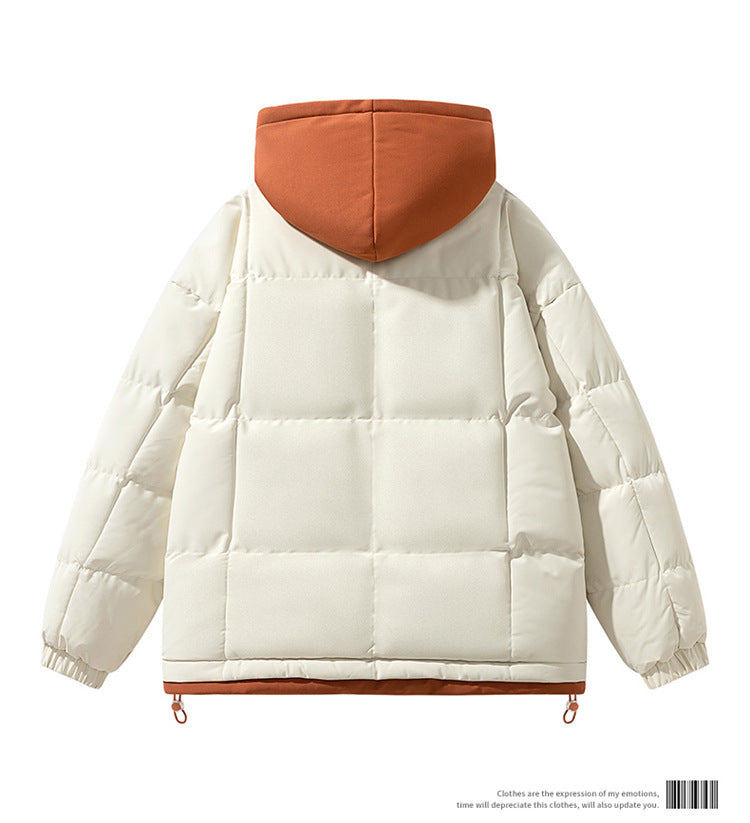 Fake two piece cotton jacket for both men and women, winter trend loose and thick casual cotton jacket for couples, cotton jacke - 2bazar4