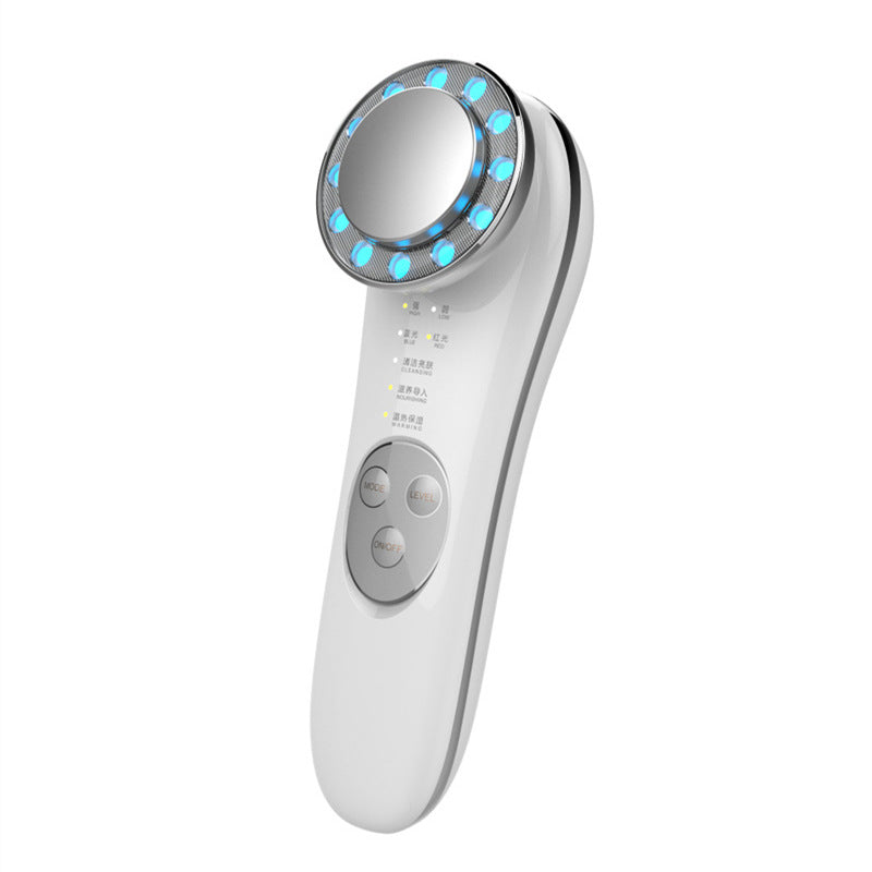 7 in 1 Home Iontophoresis Electric Facial Cleanser Warm Facial Mask Essence Import IP Light Rejuvenation Apparatus Beauty Apparatus - 2bazar4