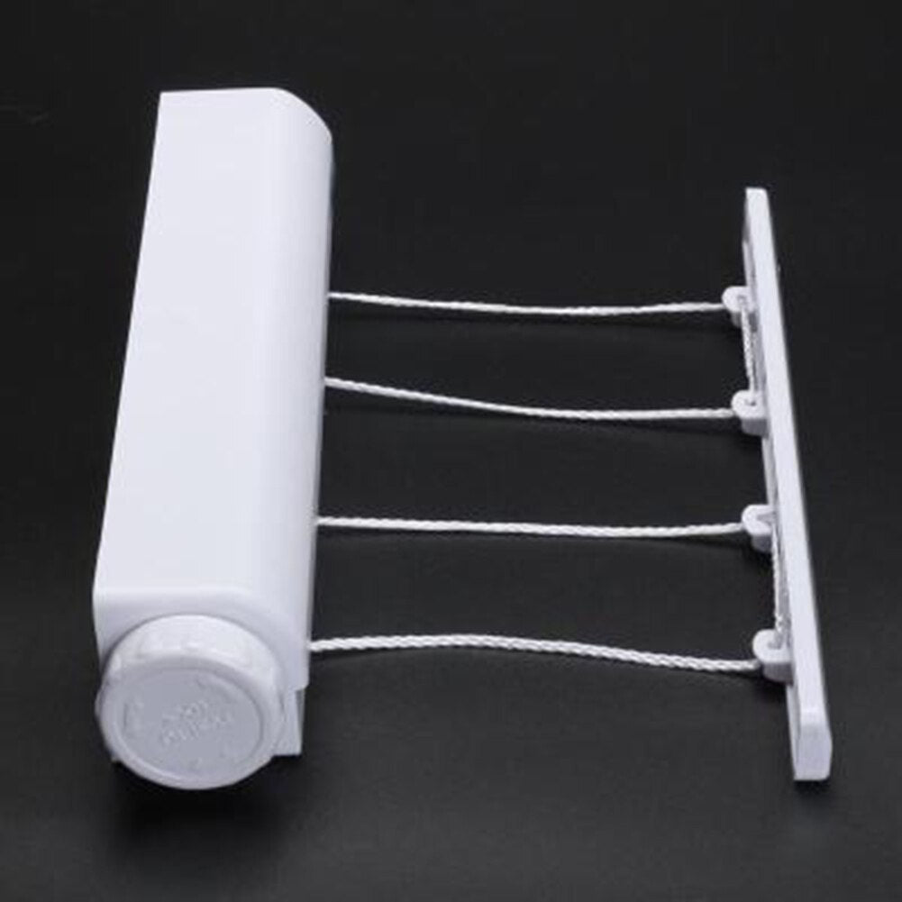 Retractable Laundry Hanger Wall Mounted Clothes Line Clothes Drying Rack Clothesline Laundry Rope - 2bazar4