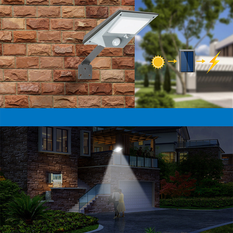 Solar Light-Controlled Human Body Sensor Wall Light Outdoor Garden Landscape Wall Light Wall Led Light-Sensing Street Light - 2bazar4