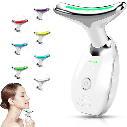 7 colors -Purpose Lifting And Firming Facial Massage Device Neck Face Massager Neck Face Beauty Device In  Portable Face Massager - 2bazar4