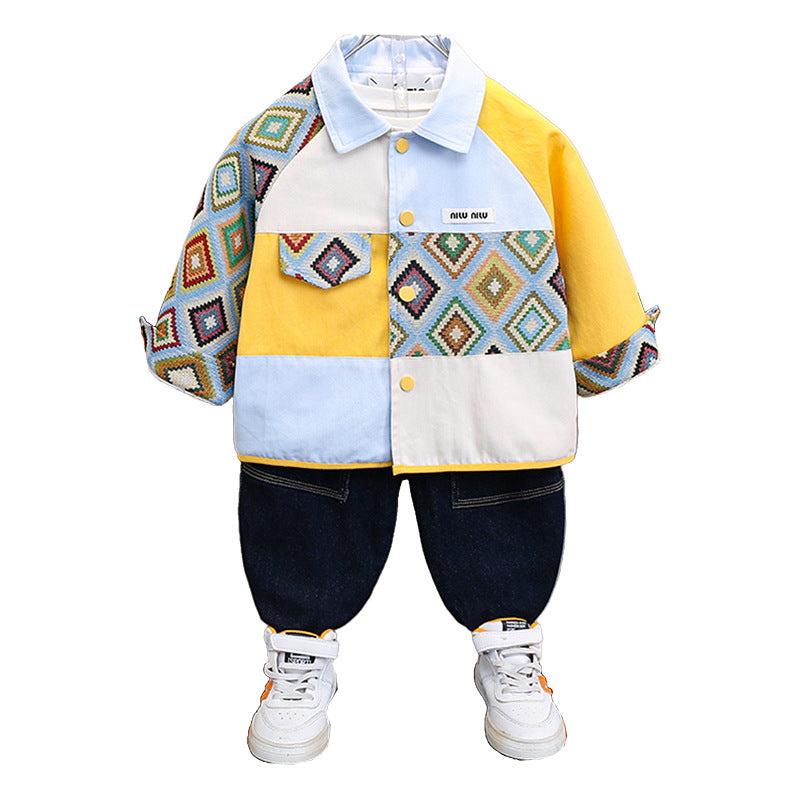 Boys Spring Autumn Lightweight Fashion Open Front Cardigan Jacket - product image 4
