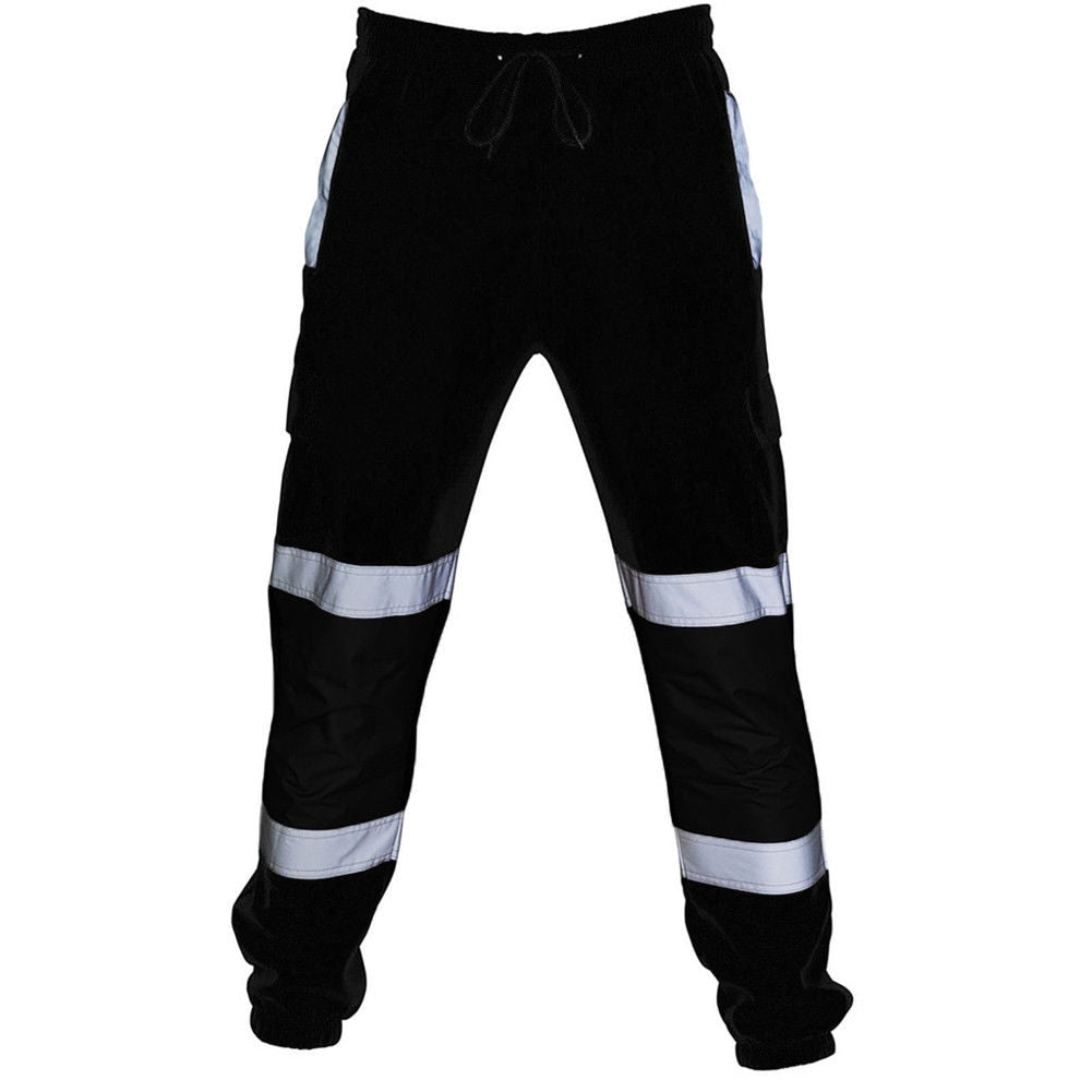 New Men's Fahison Sport Sweat Pants Work Fleece Bottom Joggerms Joggers Yellow Black Orange Fluorescent Green Autumn - 2bazar4
