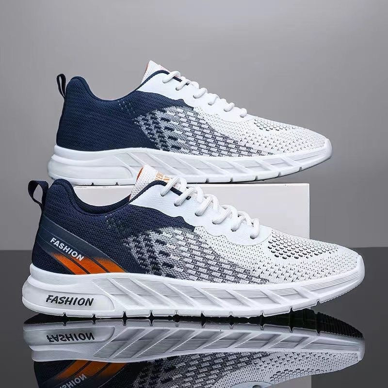 Men's shoes, new summer sports and leisure shoes, breathable and odor resistant mesh shoes, trendy and versatile running shoes - 2bazar4