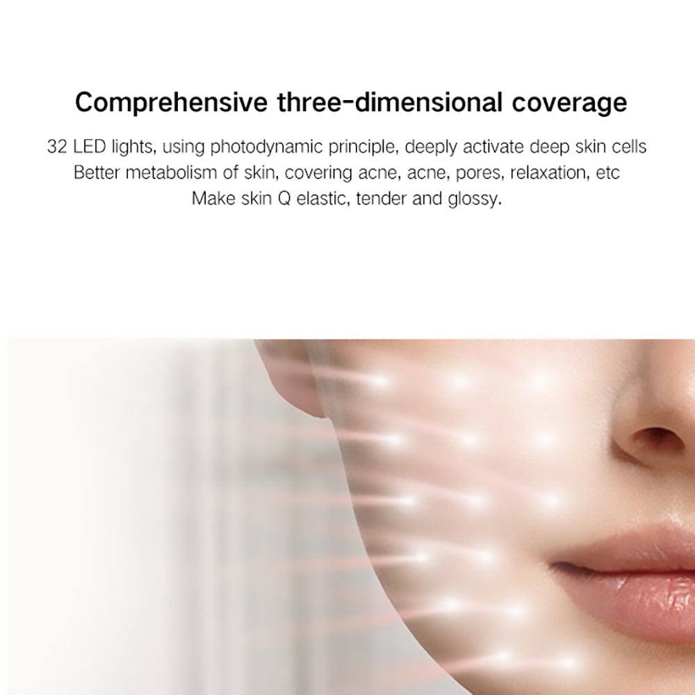 led therapy mask LED Facial Mask Machine Light Therapy Massager Massage Gun Pedicure tool Neck Massager Remove Face Beauty Spa - 2bazar4