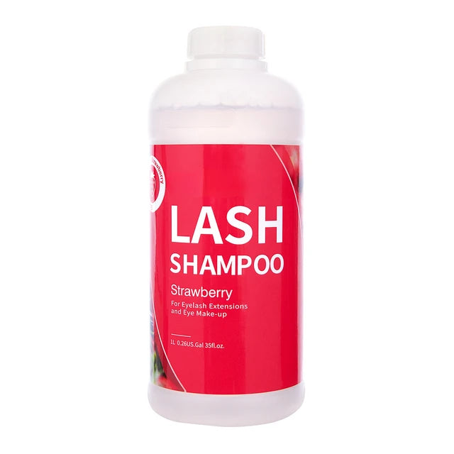 1L Eyelash Cleanser Foam Lash Shampoo No Irritation Pump Press Lash Lift and Growth Kit Bottles Brushes Eyelash Extension - 2bazar4
