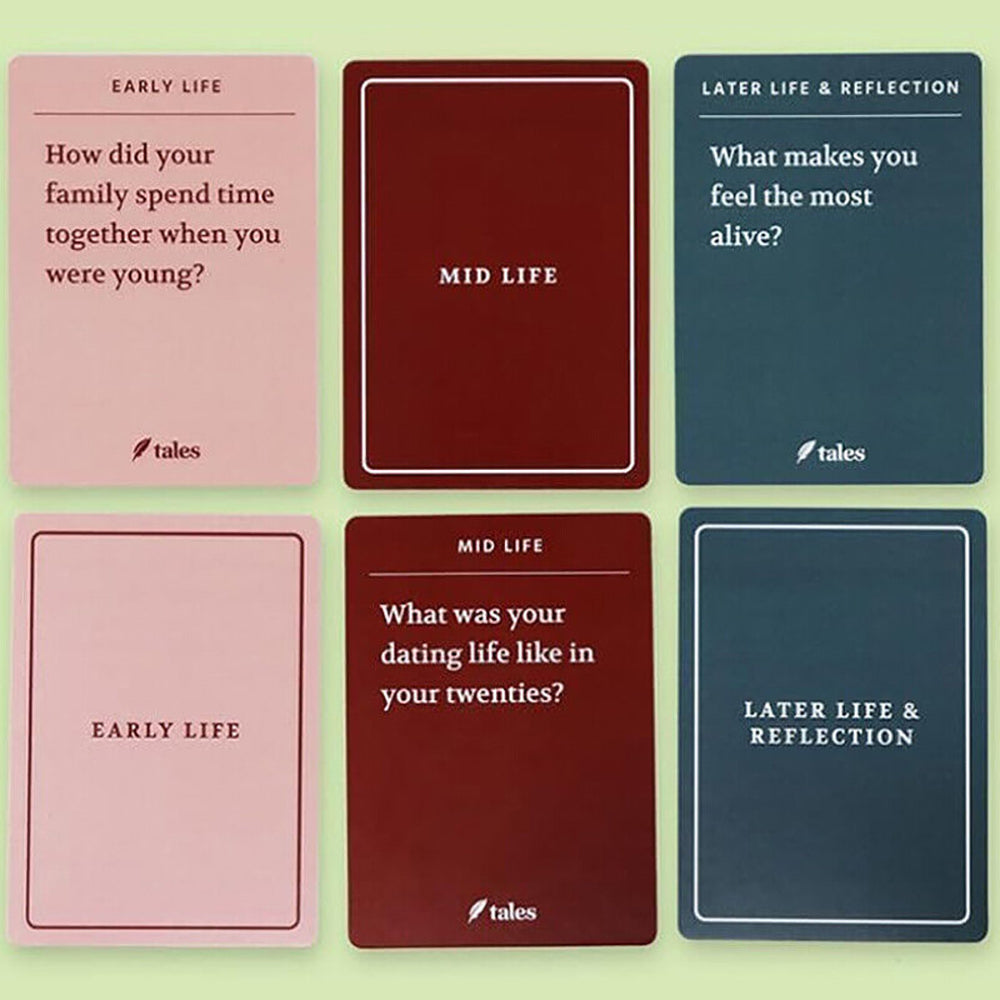 Life Story Interview Kit 150 Conversation Cards - Put Down The Phone Family Game - 2bazar4