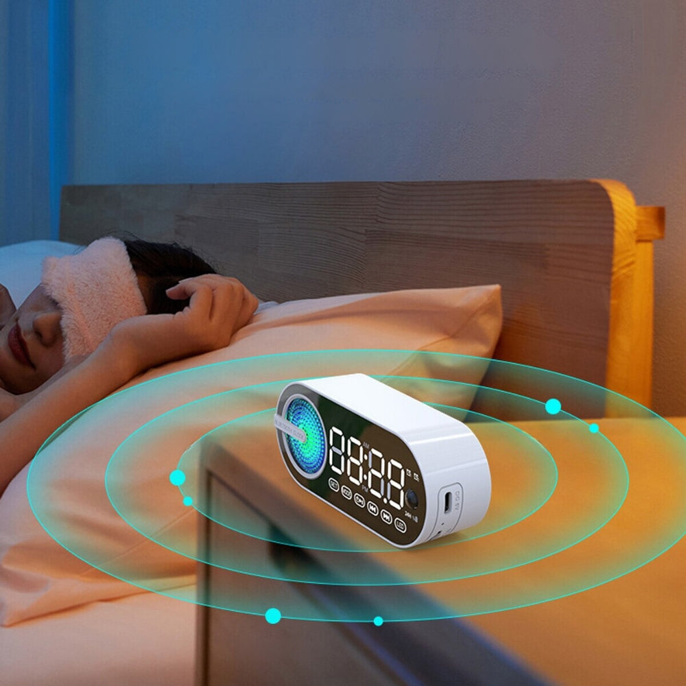 RGB Bluetooth Speaker Alarm Clock with TWS and Large Display_3