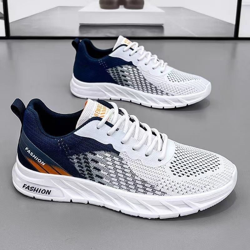 Men's shoes, new summer sports and leisure shoes, breathable and odor resistant mesh shoes, trendy and versatile running shoes - 2bazar4