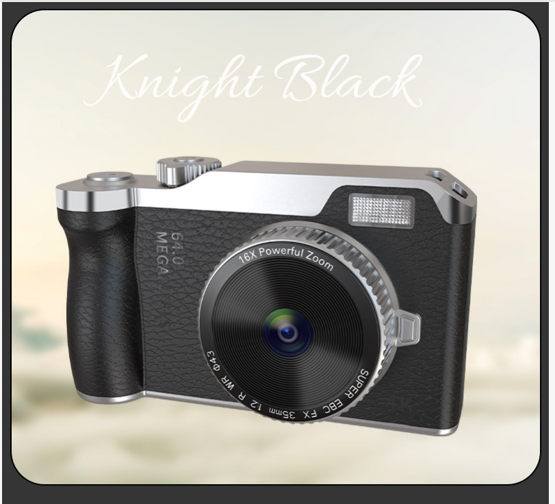 Retro 4K Portable Digital Camera