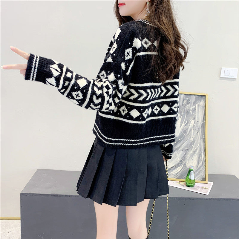 Small knitted sweater for women cardigan for slimming effect knitted cardigan for women outerwear - 2bazar4