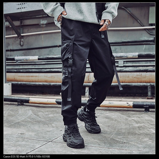 Guochao brand overalls men spring and autumn American style trousers assault pants paratrooper pants functional wind leggings - 2bazar4