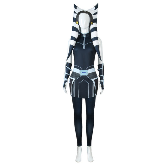 Laku Adult Ahsoka Tano Cosplay Costume Halloween Anakin Cosplay Costume Full Set Include Hat for Comic Con Ahsoka Outfits
