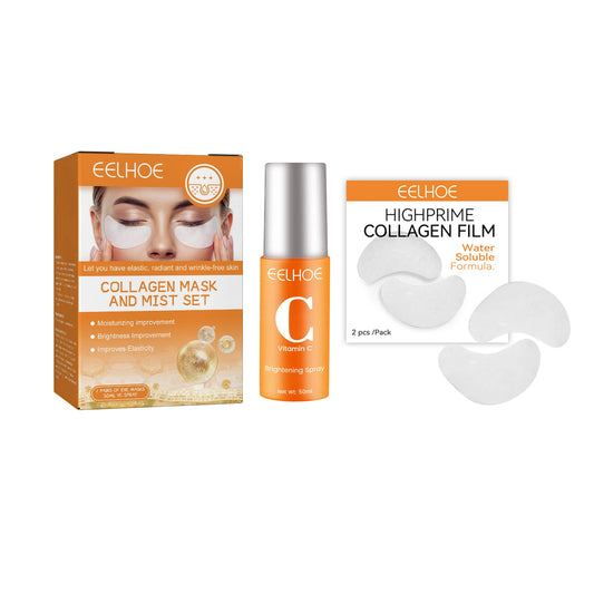 Collagen Eye Mask Spray Set Anti aging anti wrinkle anti aging collagen hydrating and moisturizing - 2bazar4