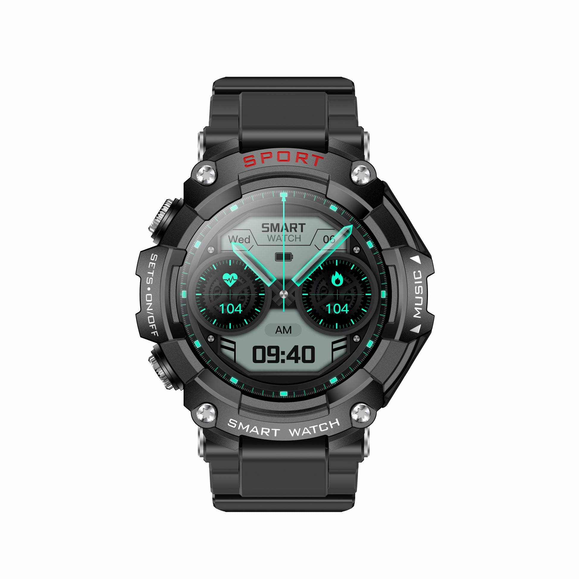 T96 Smart Watch TWS 2 in 1 Bluetooth HD Call Recording Local Playback Health Monitoring - 2bazar4