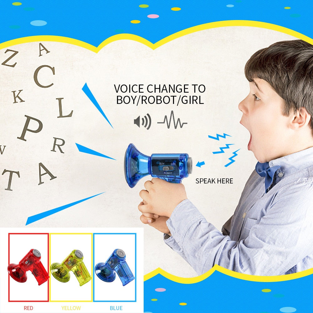 Funny Multi Voice Changer Amplifier 3 Different Voices Fun Toy Speaker Kids Gift Educational Children Kids Toys Birthday Gifts - 2bazar4
