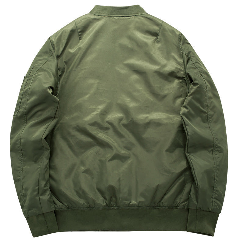 Ma1 Thick And Thin Army Green Military Motorcycle Ma-1 aviator Pilot Air Men Bomber Jacket - 2bazar4