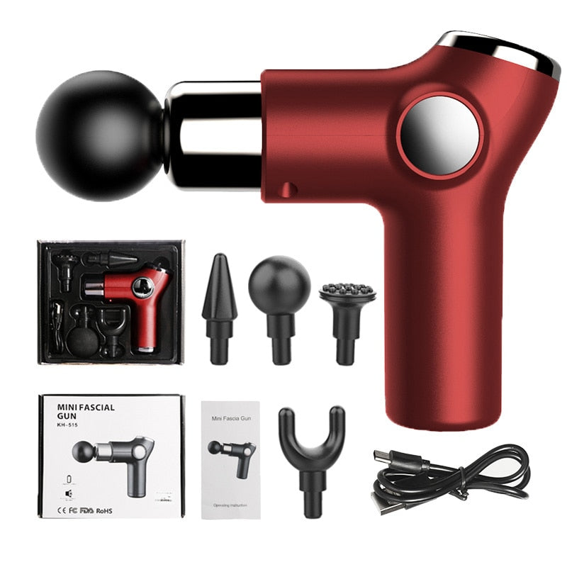Muscle Massage Gun Mini Pocket 32 Speed vibration Electric Back neck Massager Gun For Body Deep Relief Pain Slimming Fascial gun - 2bazar4
