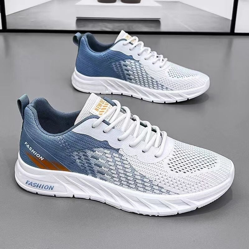 Men's shoes, new summer sports and leisure shoes, breathable and odor resistant mesh shoes, trendy and versatile running shoes - 2bazar4