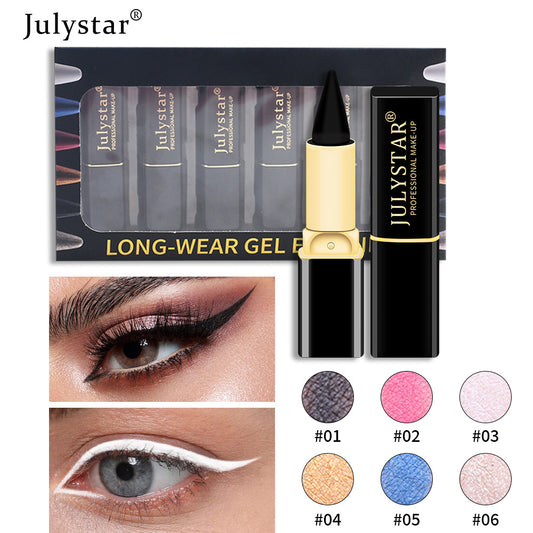 New Beauty Product Eyeliner Cream Suit Colorful Waterproof Cool Black Rich Eyeliner Cream Pen - 2bazar4