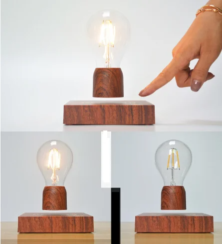 Maglev Light Bulb Small Night Light Decoration Bedroom Lamp Creative Gift Plug In Table Lamps/lamp Float Magnet - 2bazar4