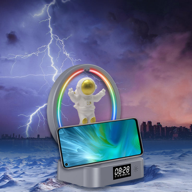 Magnetic Levitation Astronaut Bluetooth Speaker Clock Astronaut Audio RGB Computer Subwoofer Birthday Gift Y-558 - 2bazar4