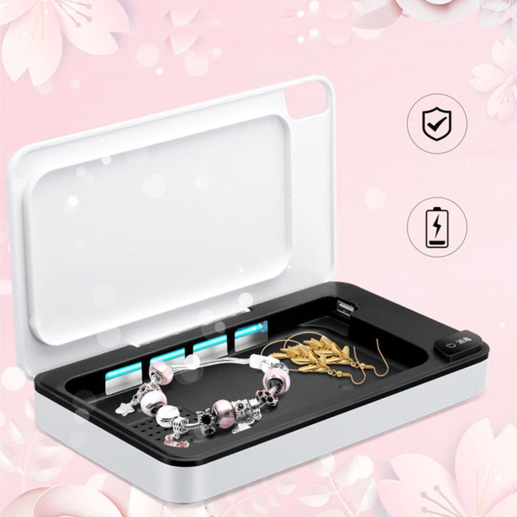 Portable Uv Sterilizer Box Mobile Phone Sanitizer Case For Phone Mice Toothbrush Mask Sterilization Box 1 Set - 2bazar4