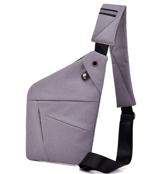 Burglarproof Shoulder Bag New  Women Left & Right Rain Durable Gray Classical Bag Waterproof Personal Shoulder Pocket Bags - 2bazar4