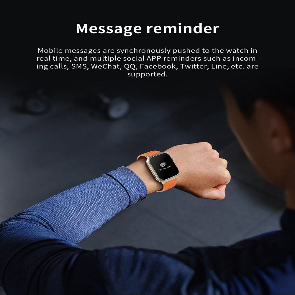 A70 Smart watch 1.96 inch BTCall 600mha SmartWatch for Men Women IP68 Waterproof Heart Rate Fitness Bracelet Sport - 2bazar4