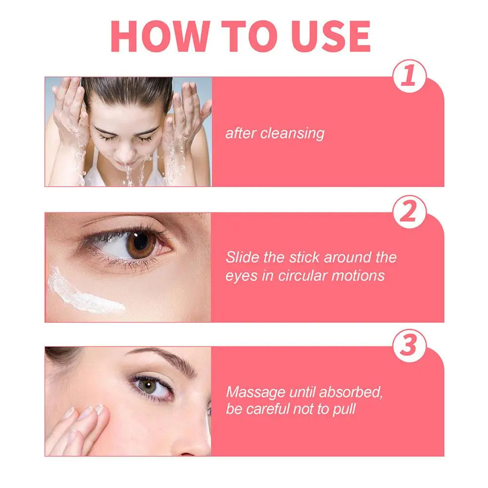 Retinol Eye Cream Lightening Dark Circles Firming Skin Instant Eye Repair Serum Stick for women Women Eyes Care - 2bazar4