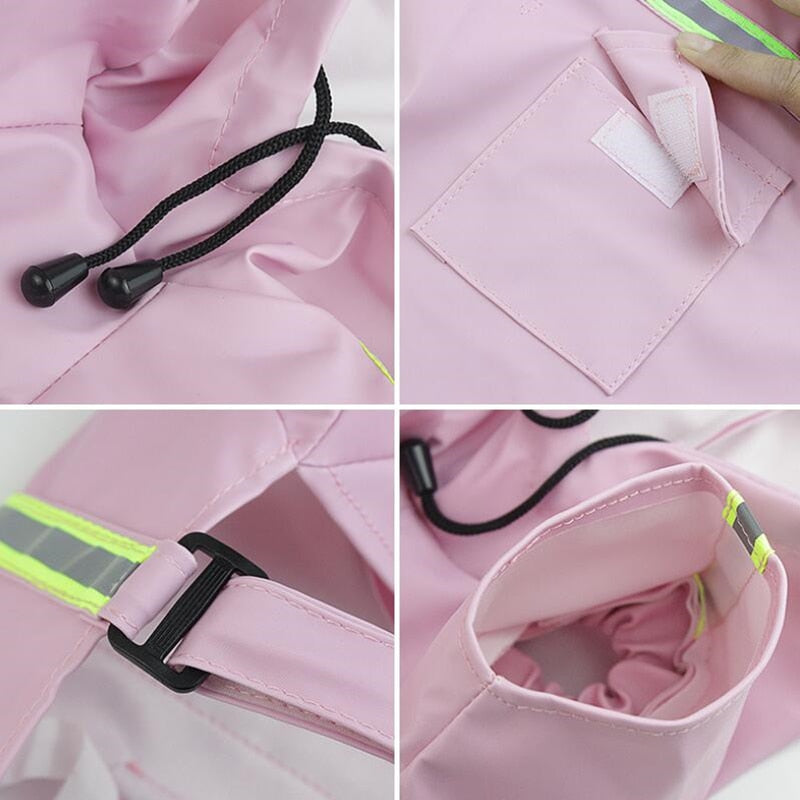 S-5XL Pets Small Dog Raincoats Reflective Small Large Dogs Rain Coat Waterproof Jacket Fashion Outdoor Breathable Puppy Clothes - 2bazar4