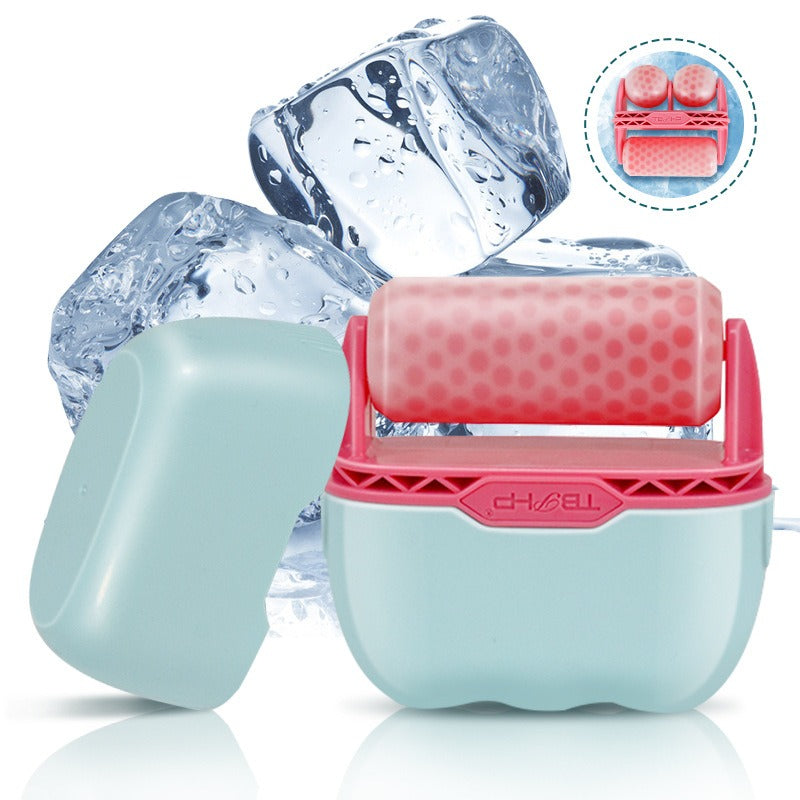 2 in 1 double head plastic ice roller ice roller facial ice skin instrument facial beauty cold compress massager eprolo