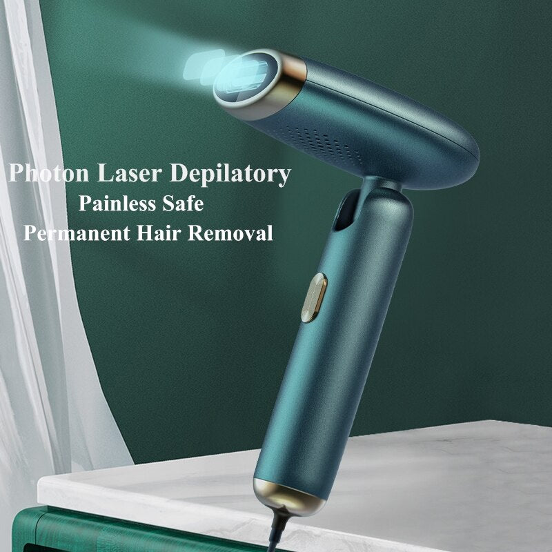Fold  Handheld Photon Flash Laser Depilatory 5 Gears Adjustable No Pain Rejuvenation Hair Removal Skin Beauty Machine - 2bazar4