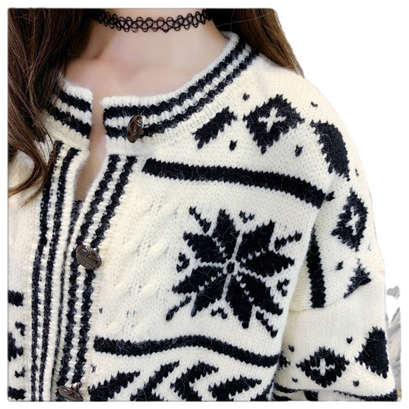 Small knitted sweater for women cardigan for slimming effect knitted cardigan for women outerwear - 2bazar4