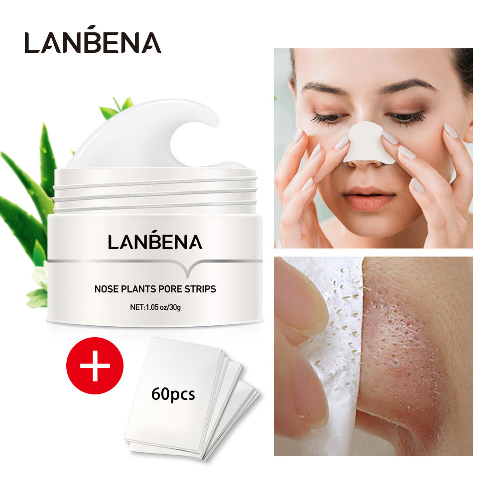 LANBENA Blackhead Nasal Mask with blackhead absorbing paper tear-off type to remove acne and clean nose for men and women - 2bazar4