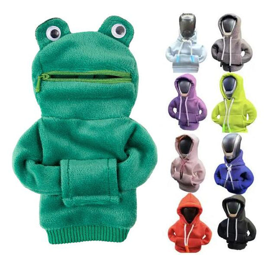 Automotive Interior Accessories Fashionable Hooded Shirt Shift Knobs Mini Hoodie Car Gear Shift Cover - 2bazar4
