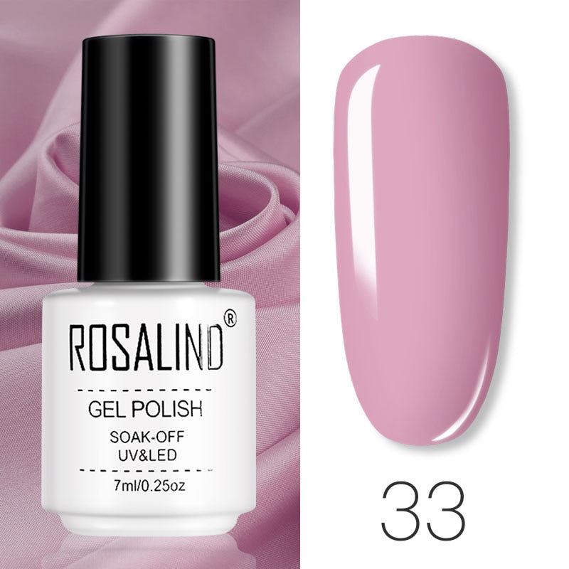 ROSALIND Gel Polish Set Manicure for Nails Semi Permanent Vernis top coat UV LED Gel Varnish Soak Off Nail Art Gel Nail Polish - 2bazar4
