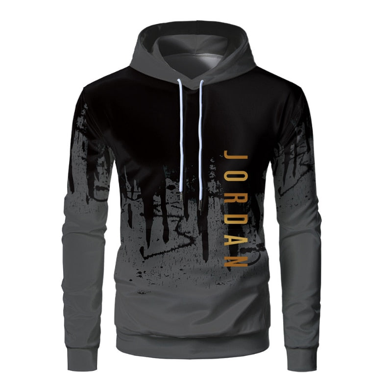 Sets Tracksuit Men Autumn Winter Hooded Sweatshirt Drawstring Outfit Sportswear  Two Piece Set - 2bazar4