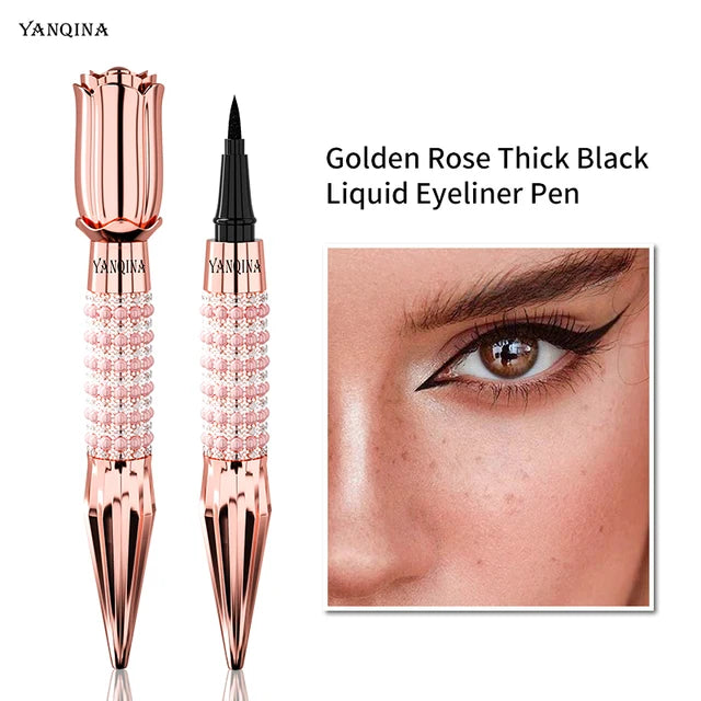 Fast Quick Dry Queen Luxury Eyeliner Soft Smooth Eye Liner Waterproof Eyeliner Cosmetics Black Eyeliner Pen Eyes Makeup - 2bazar4