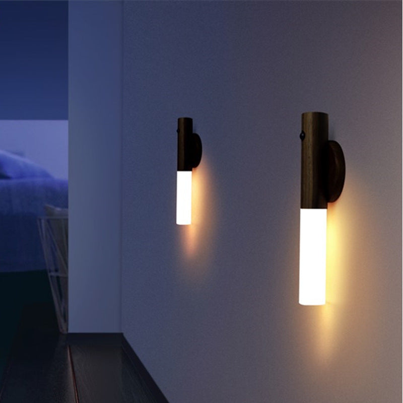 Intelligent Human Body Induction Night Light LED Rechargeable Corridor Cabinet Wall Light Home Bathroom Strong Wall Sensor Light - 2bazar4